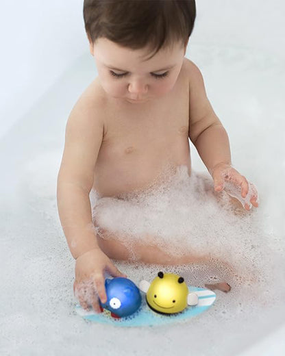 Skip Hop Zoo Light Up Surfers-Bath Toy-Three Floating Pieces-Floating Pool Toy-6M+
