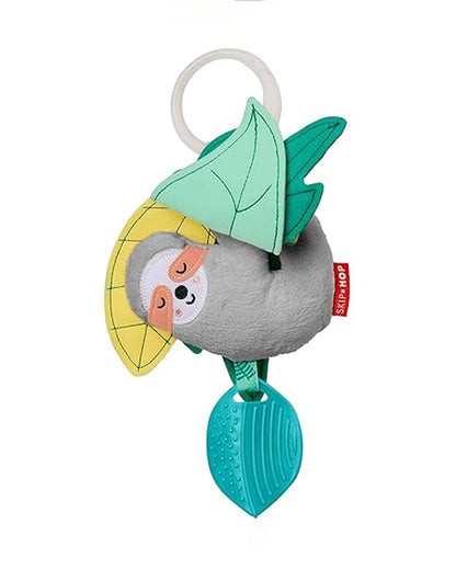 Skip Hop Tropical Paradise Sloth Teether-Easy Attachment with Stroller-For Infants