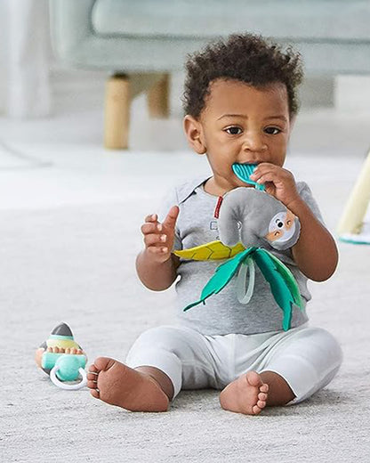 Skip Hop Tropical Paradise Sloth Teether-Easy Attachment with Stroller-For Infants