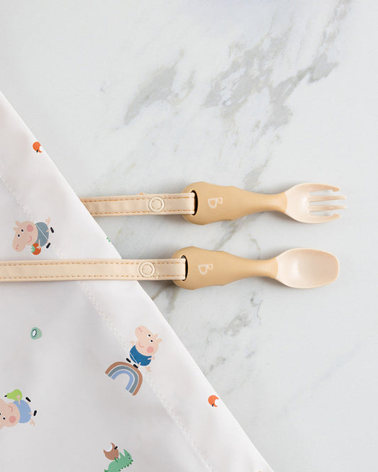 Bibado Meal Set Combo-Strong Suction Base-Encourages Self Feeding-Pack of 4-Fawn