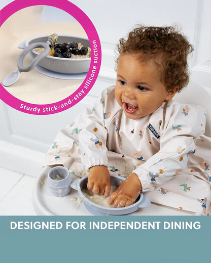 Bibado Silicone Suction Bowl-With Suction Base-Easy Scoop Design-Mist-For Feeding Infants