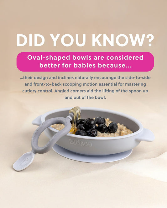 Bibado Silicone Suction Bowl-With Suction Base-Easy Scoop Design-Mist-For Feeding Infants