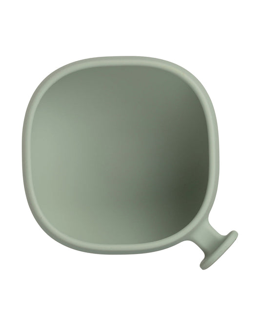 b.box Silicone Bowl- Easy Grip Handle-Microwave Safe-Sage-For Infants