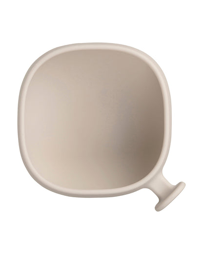 b.box Silicone Bowl- Easy Grip Handle-Microwave Safe-Latte-For Infants