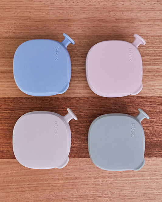 b.box Silicone Bowl- Easy Grip Handle-Microwave Safe-Latte-For Infants