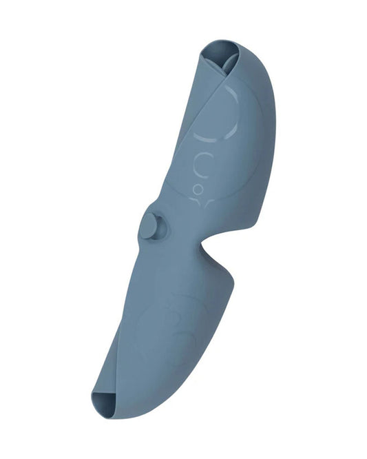 b.box Silicone Bib-Crumb Catcher-Adjustable Neck Closure-Snap Button-Ocean-For Infants