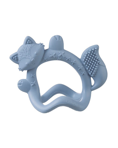 b.box Silicone Wrist Teether-Lightweight & Easy to Grasp-Textures Gently Massage Sore Gums-Lullaby Blue-3M+
