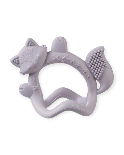 b.box Silicone Wrist Teether-Lightweight & Easy to Grasp-Textures Gently Massage Sore Gums-Peony Purple-3M+