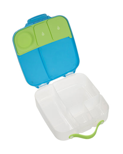b.box Lunch Box-Leakproof-BPA Free-Ocean Breeze Blue-For Feeding Infants