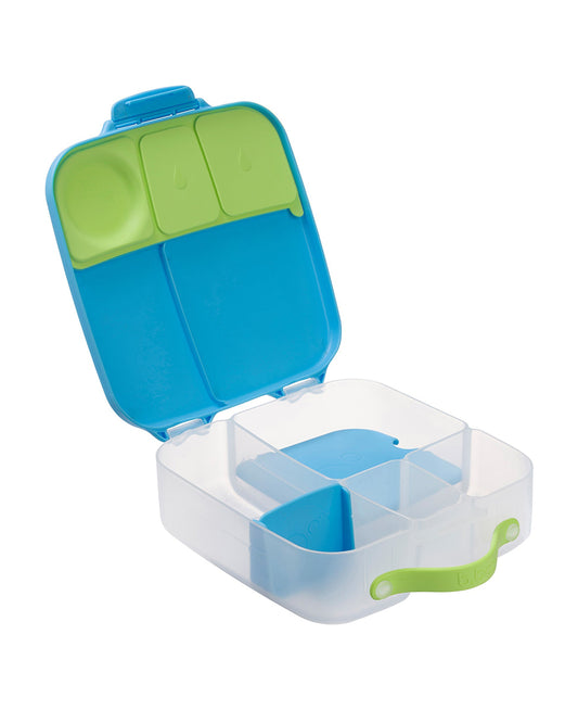 b.box Lunch Box-Leakproof-BPA Free-Ocean Breeze Blue-For Feeding Infants