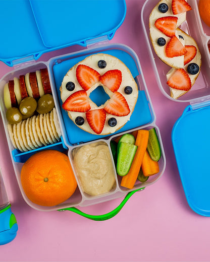 b.box Lunch Box-Leakproof-BPA Free-Ocean Breeze Blue-For Feeding Infants