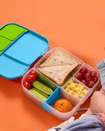 b.box Lunch Box-Leakproof-BPA Free-Ocean Breeze Blue-For Feeding Infants