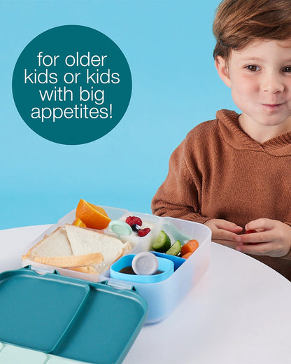 b.box Lunch Box-Leakproof-BPA Free-Ocean Breeze Blue-For Feeding Infants