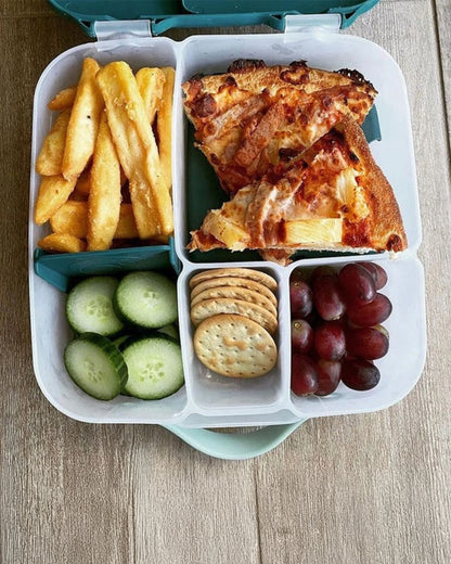 b.box Lunch Box-Leakproof-BPA Free-Ocean Breeze Blue-For Feeding Infants