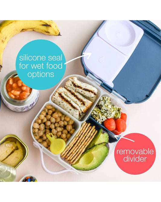 b.box Mini Lunch Box-Leak Proof-Removable Divider-Blush Crush Peach-For Feeding Infants