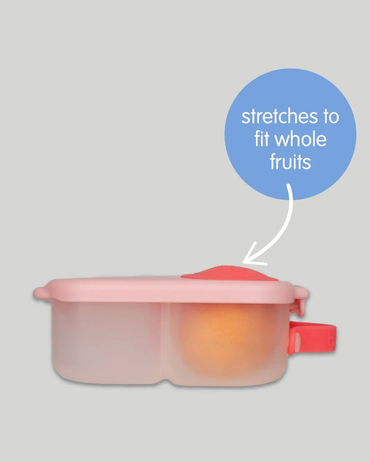 b.box Mini Lunch Box-Leak Proof-Removable Divider-Blush Crush Peach-For Feeding Infants