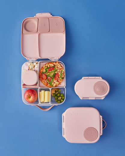 b.box Mini Lunch Box-Leak Proof-Removable Divider-Blush Crush Peach-For Feeding Infants