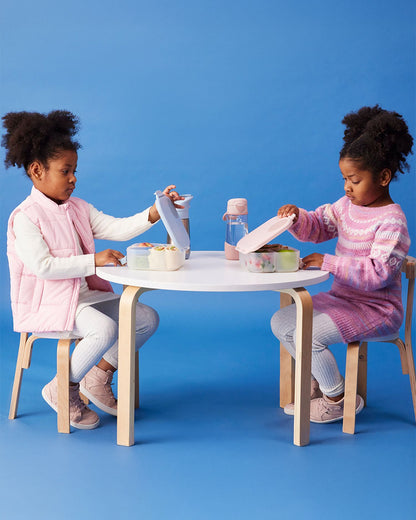 b.box Mini Lunch Box-Leak Proof-Removable Divider-Chill Out Blue-For Feeding Infants