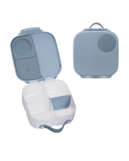 b.box Mini Lunch Box-Leak Proof-Removable Divider-Chill Out Blue-For Feeding Infants