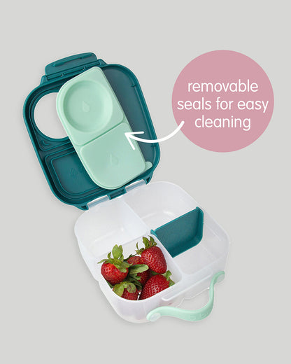 b.box Mini Lunch Box-Leak Proof-Removable Divider-Lemon Twist Yellow-For Feeding Infants