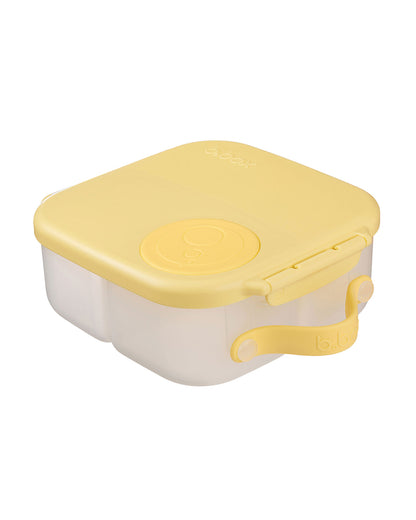 b.box Mini Lunch Box-Leak Proof-Removable Divider-Lemon Twist Yellow-For Feeding Infants