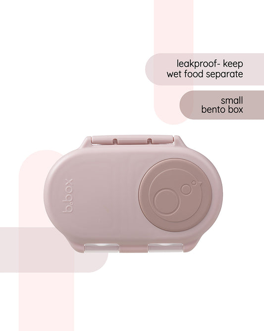 b.box Snack Box-Leakproof & Microwave Safe-Blush Crush Pink-For Feeding Infants