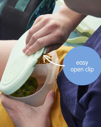 b.box Snack Box-Leakproof & Microwave Safe-Blush Crush Pink-For Feeding Infants