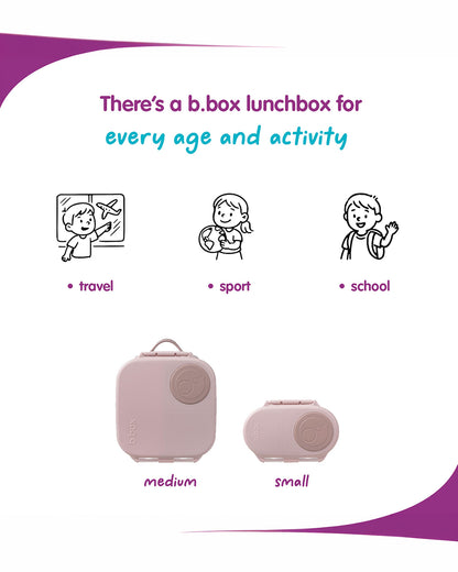 b.box Snack Box-Leakproof & Microwave Safe-Blush Crush Pink-For Feeding Infants