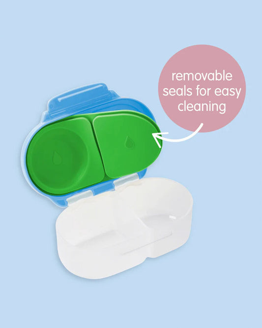 b.box Snack Box-Leakproof & Microwave Safe-Chill Out Blue-For Feeding Infants