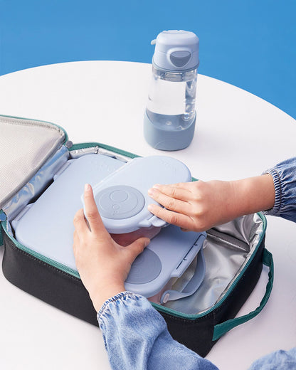b.box Snack Box-Leakproof & Microwave Safe-Chill Out Blue-For Feeding Infants
