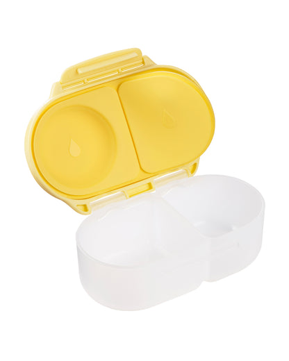 b.box Snack Box-Leakproof & Microwave Safe-Lemon Twist Yellow-For Feeding Infants