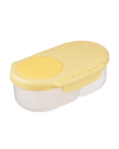 b.box Snack Box-Leakproof & Microwave Safe-Lemon Twist Yellow-For Feeding Infants