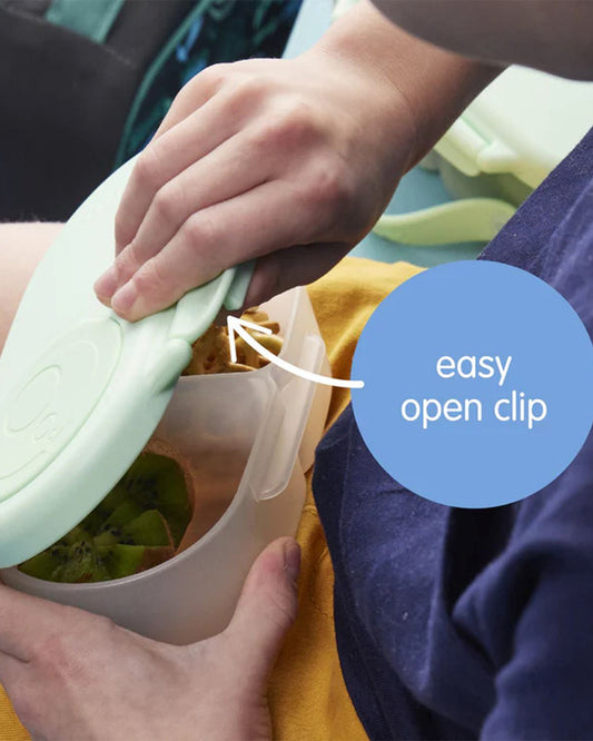 b.box Snack Box-Leakproof & Microwave Safe-Lemon Twist Yellow-For Feeding Infants