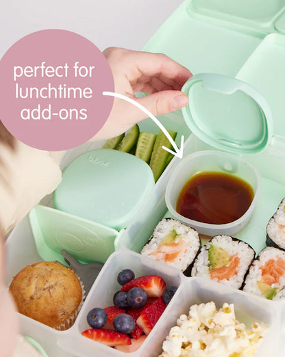 b.box Snack Tub-Food Jar-Leakproof-Microwave Safe- BPA Free-Forest Green