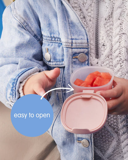 b.box Snack Tub-Food Jar-Leakproof-Microwave Safe- BPA Free-Ocean Blue