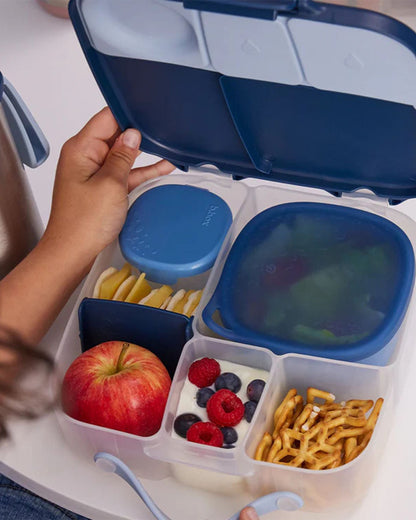 b.box Snack Tub-Food Jar-Leakproof-Microwave Safe- BPA Free-Ocean Blue