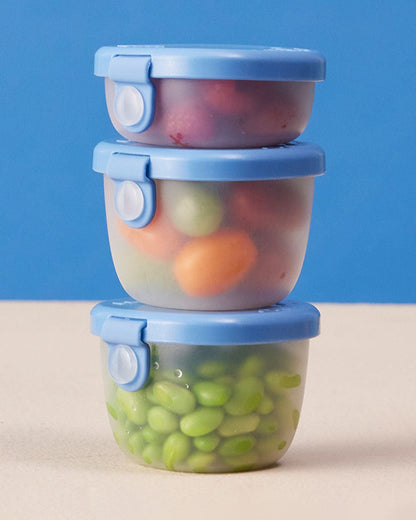 b.box Snack Tub-Food Jar-Leakproof-Microwave Safe- BPA Free-Ocean Blue