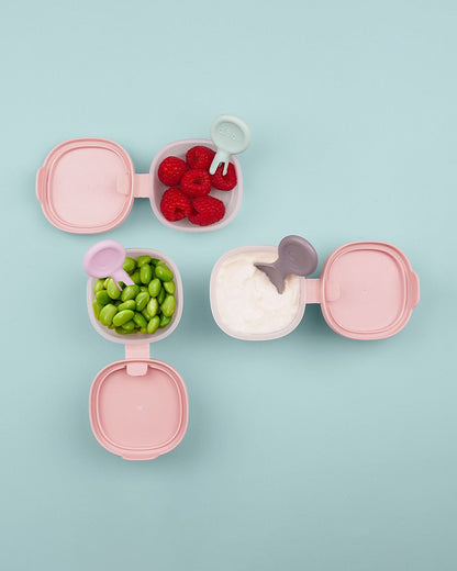 b.box Snack Tub-Food Jar-Leakproof-Microwave Safe- BPA Free-Berry Pink