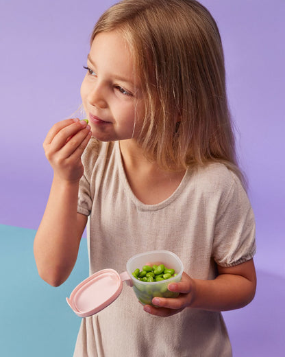 b.box Snack Tub-Food Jar-Leakproof-Microwave Safe- BPA Free-Berry Pink