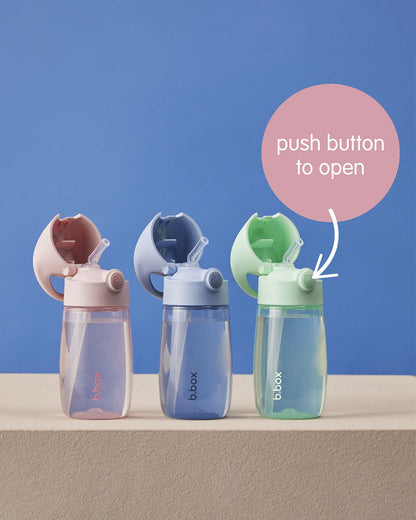 b.box Junior Straw Sipper-Leakproof-BPA Free-Blush Crush-380 ML