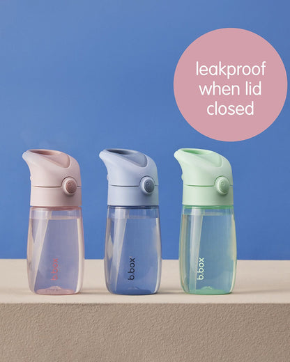 b.box Junior Straw Sipper-Leakproof-BPA Free-Blush Crush-380 ML
