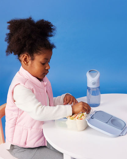 b.box Junior Straw Sipper-Leakproof-BPA Free-Blush Crush-380 ML