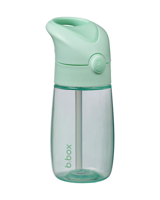 b.box School Essentials Kit-Lunch Tub-Junior Straw Sipper(380ml)-Forest Green & Spearmint-36M+
