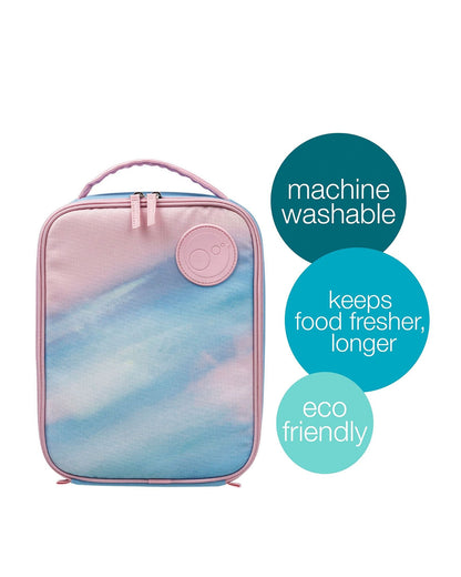 b.box Flexi Insulated Lunch Bag-Zip Closure-Carry Handle-Morning Sky Blue-For Feeding Infants