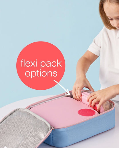 b.box Flexi Insulated Lunch Bag-Zip Closure-Carry Handle-Morning Sky Blue-For Feeding Infants
