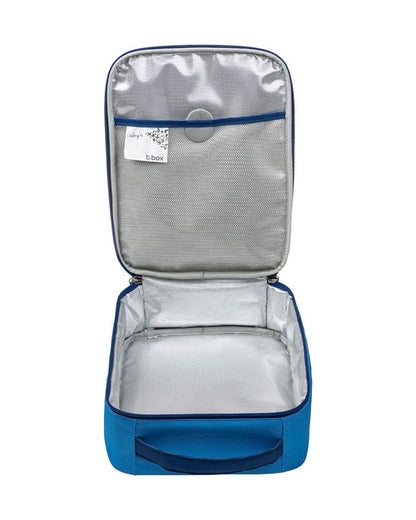 b.box Flexi Insulated Lunch Bag-Zip Closure-Carry Handle-Deep Blue-For Feeding Infants