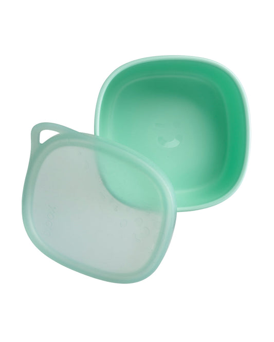 b.box School Essentials Kit-Lunch Tub-Junior Straw Sipper(380ml)-Forest Green & Spearmint-36M+