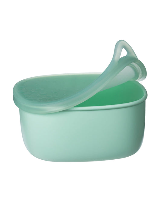 b.box School Essentials Kit-Lunch Tub-Junior Straw Sipper(380ml)-Forest Green & Spearmint-36M+