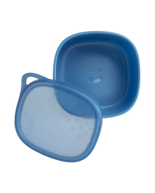 b.box School Essentials Kit-Lunch Tub-Junior Straw Sipper(380ml)-Ocean Blue & Chill Out-36M+