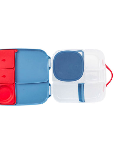b.box School Essentials Kit-Lunch Tub-Junior Straw Sipper(380ml)-Ocean Blue & Chill Out-36M+